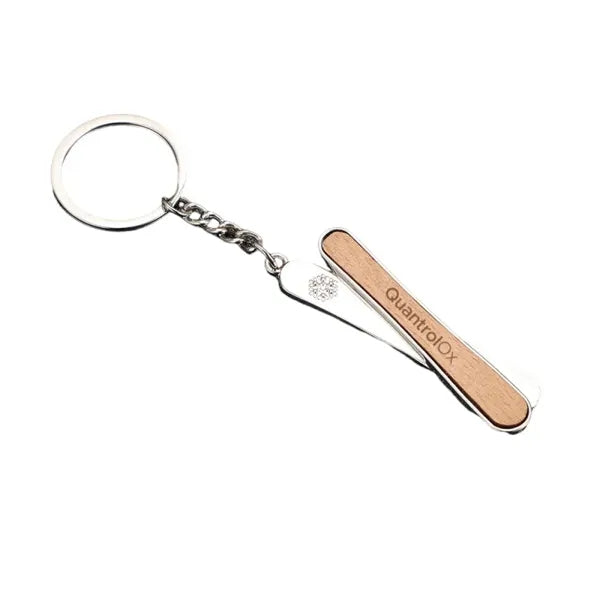Wooden Rectangular Keychain