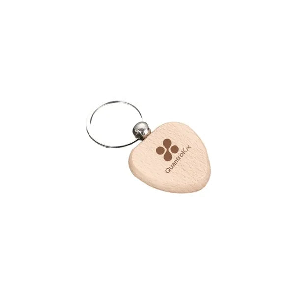 Wooden Heart Shaped Keychain