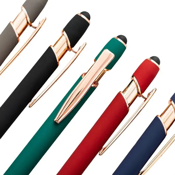 Rose Gold Soft Touch Rubber Pen