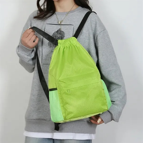 Waterproof Oxford Cloth Drawstring Backpack