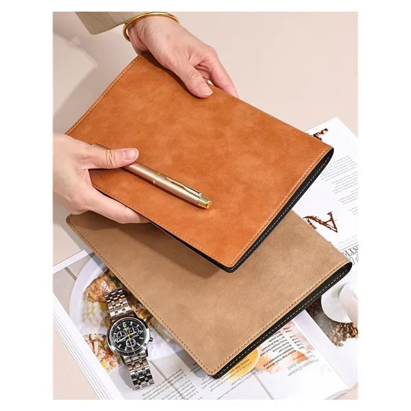 A5 Leather-bound Hardcover Notebook
