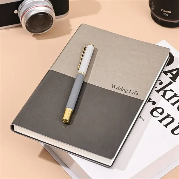 A5 Leather-bound Hardcover Notebook