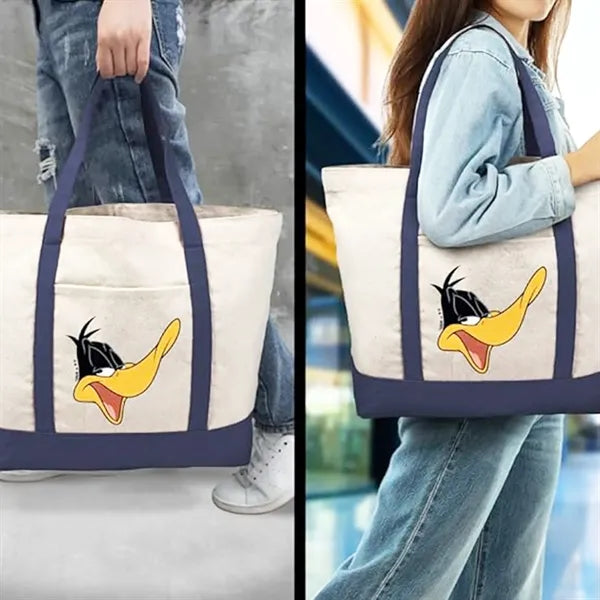 Natural Cotton Canvas Boat Bag