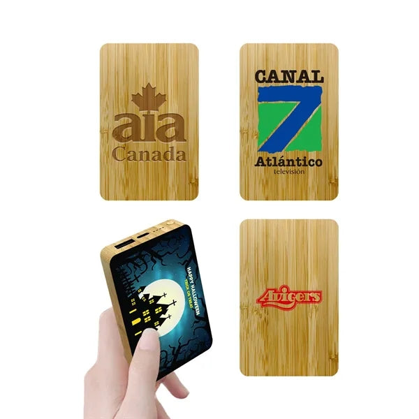 5000mAh Eco-friendly Bamboo Power Bank