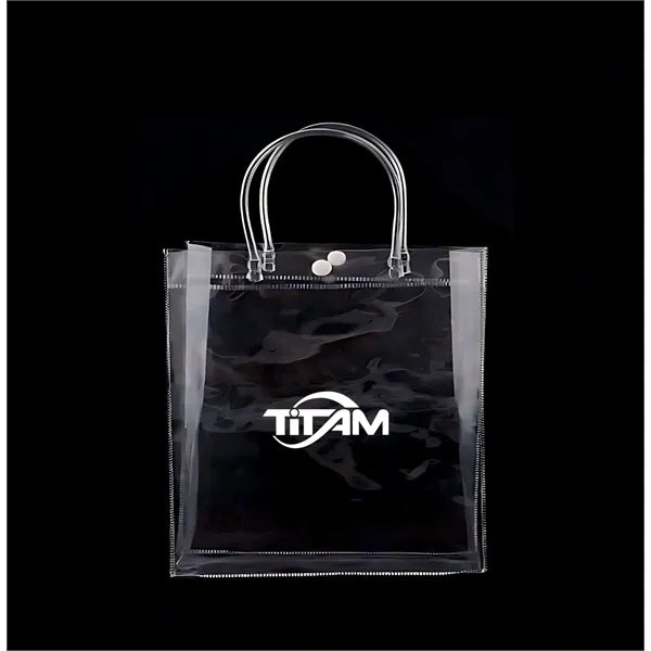 Clear Tote Bag(9.8"Wx9.8 "Hx2.8 "T)