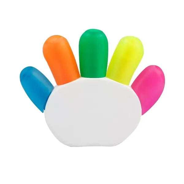 Hand-shaped Five Multi-Color Highlighter
