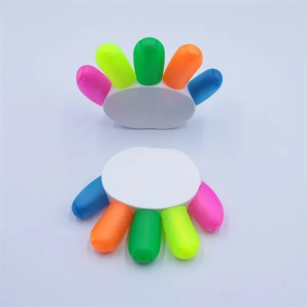 Hand-shaped Five Multi-Color Highlighter
