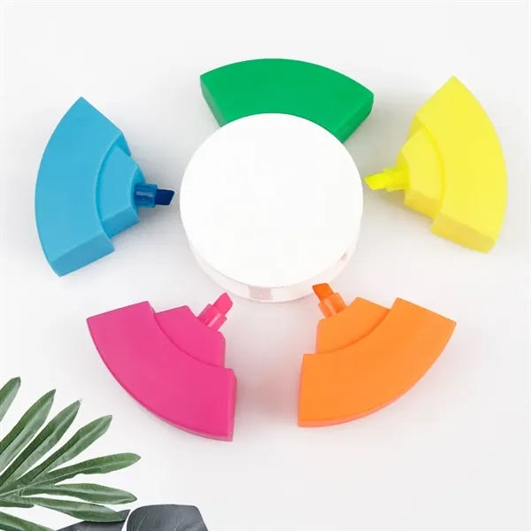 5-Color Circular Fluorescent Pen