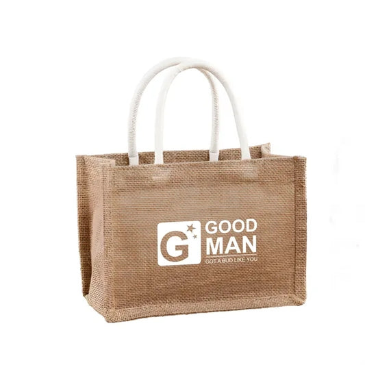 Three-Dimensional Linen Tote Bag(9.1"Wx6.7 "Hx4.3 "T)