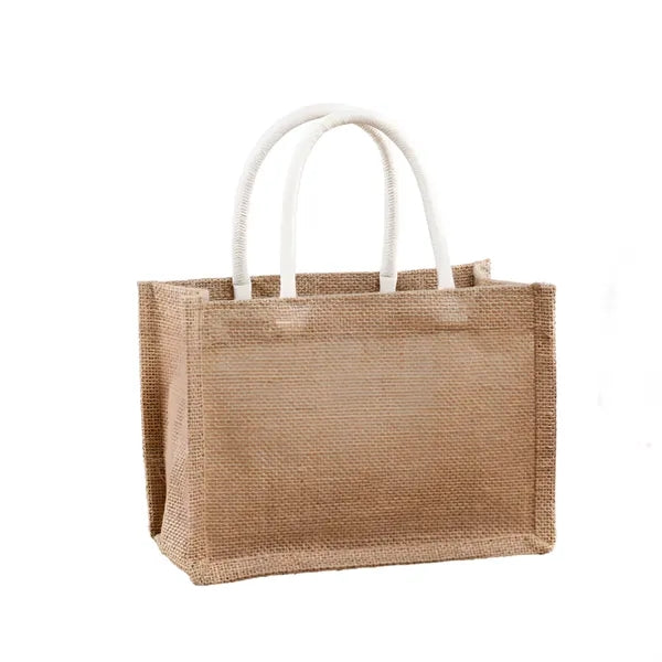 Three-Dimensional Linen Tote Bag(9.1"Wx6.7 "Hx4.3 "T)