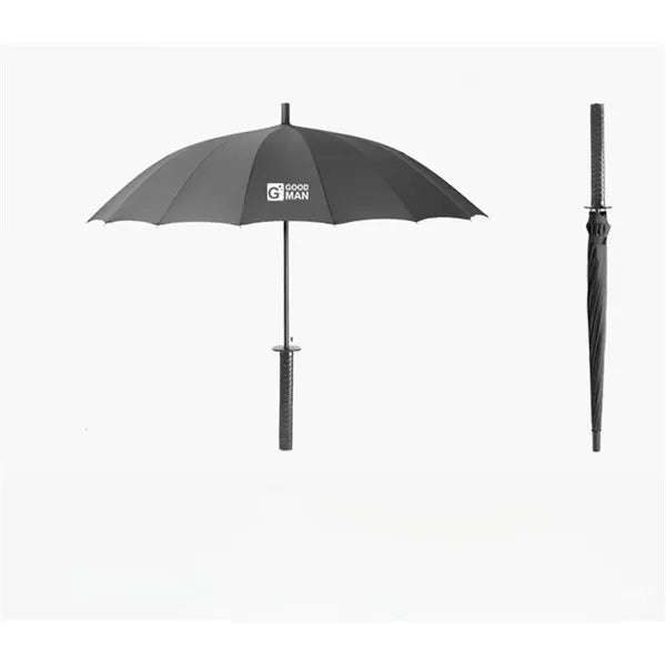 Martial Arts Knife-handle Designed 16-rib Umbrella