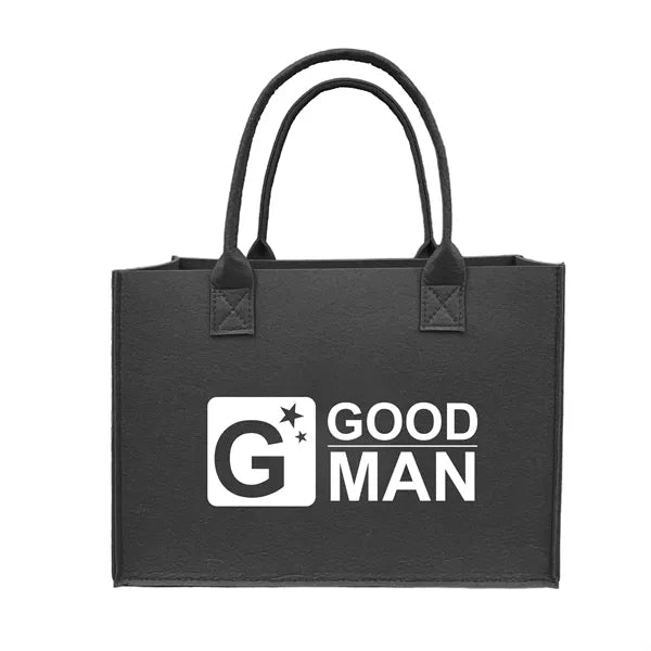 Felt Tote Bag(7.9"W x 5.9"H x 3.5"T)