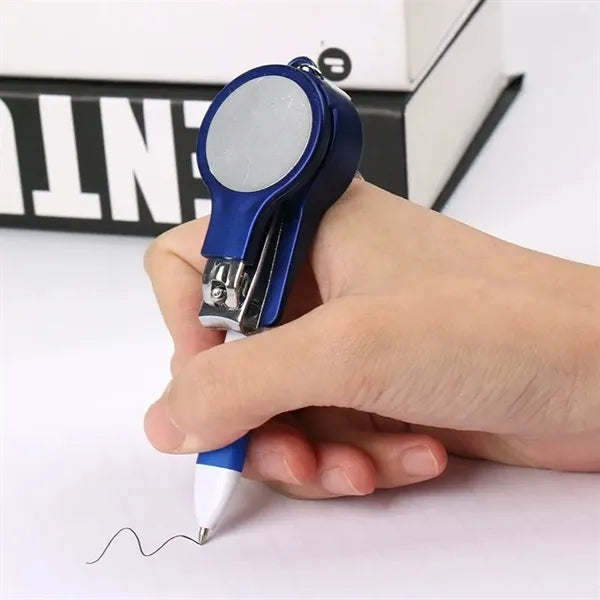 5-in-1 Nail Clipper Key Chain Whit Pen