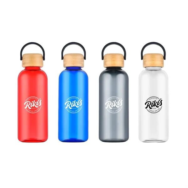 21oz RPET Water Bottle with Bamboo Lid