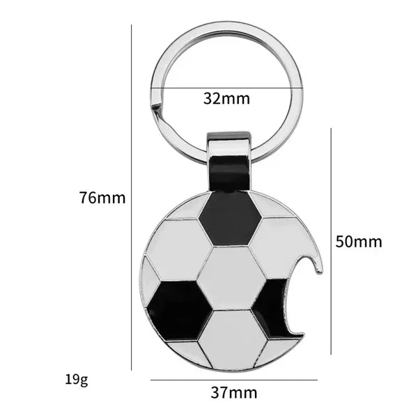 Soccer Bottle Opener Keychain