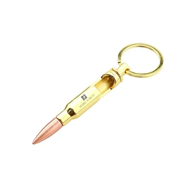 Bullet-Shaped Bottle Opener Keychain