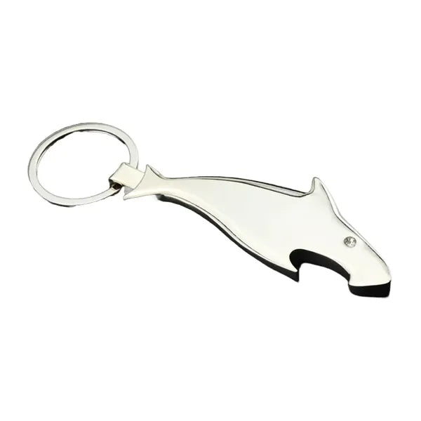 Dolphin-Shaped Bottle Opener Keychain