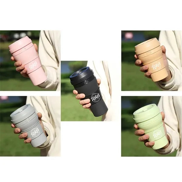 16oz Silicone Collapsible And Foldable Water Bottle