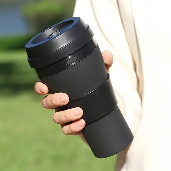 16oz Silicone Collapsible And Foldable Water Bottle
