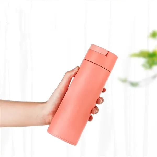 15oz Double-walled Insulated Plastic-lined Glass Bottle