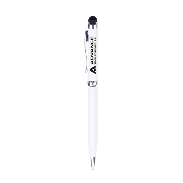 Slim Ballpoint Pen With Stylus