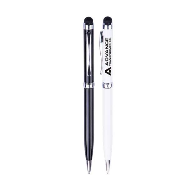 Slim Ballpoint Pen With Stylus