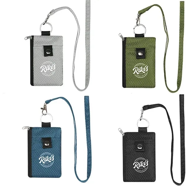 Mini Card Wallet With A Lanyard