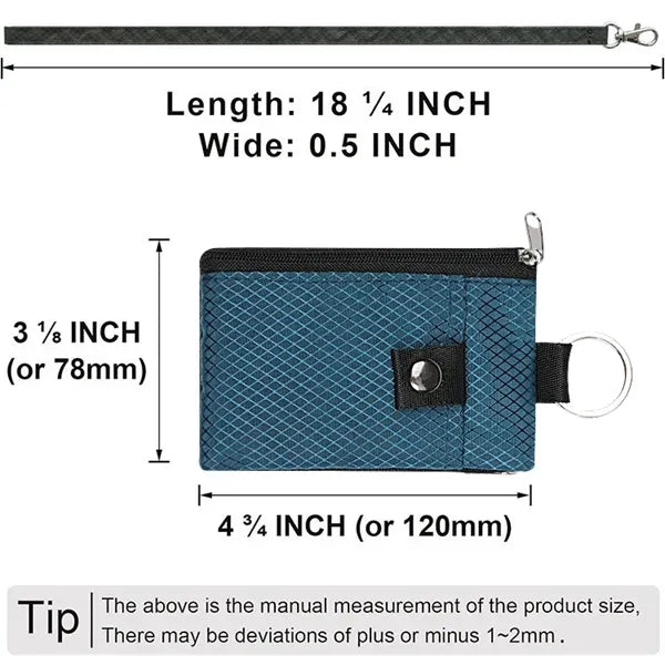 Mini Card Wallet With A Lanyard