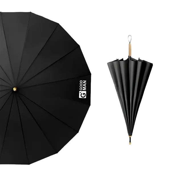 Wooden Handle Manual Straight Umbrella