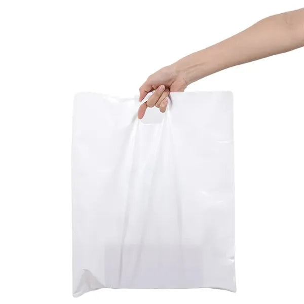 Reinforced Die-Cut Handle Recyclable Plastic Bag