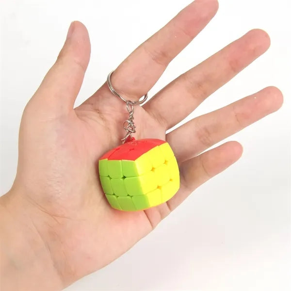 Colorful Mini Puzzle Cube Keychain