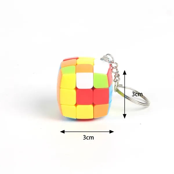 Colorful Mini Puzzle Cube Keychain
