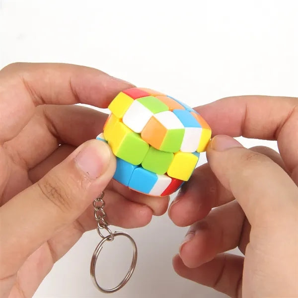 Colorful Mini Puzzle Cube Keychain