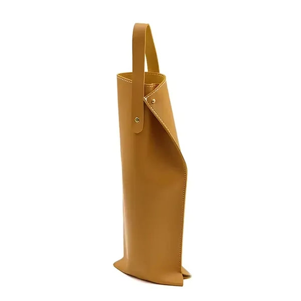 PU Leather Wine Tote Bag With Handle