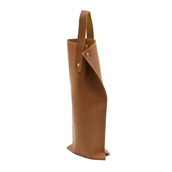 PU Leather Wine Tote Bag With Handle
