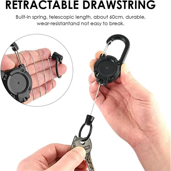 Outdoor Steel Wire Retractable Badge Holder