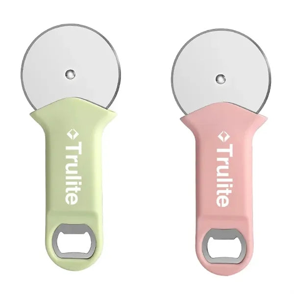 Stainless Steel Pizza Cutter With Bottle Opener