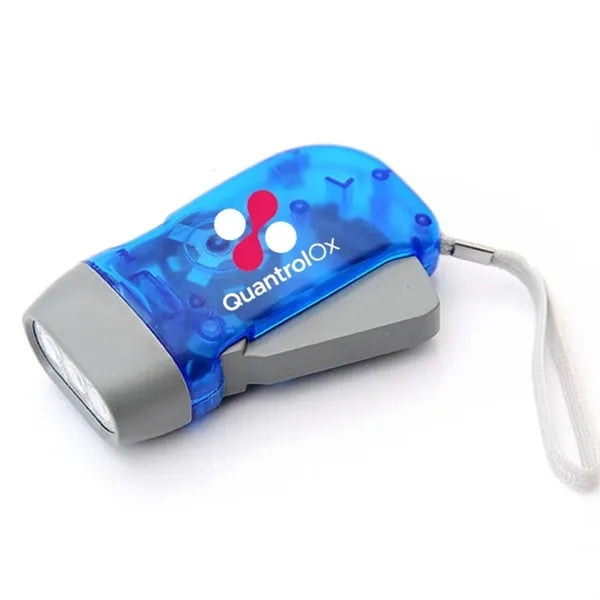 3LED Crank Press Emergency Flashlight