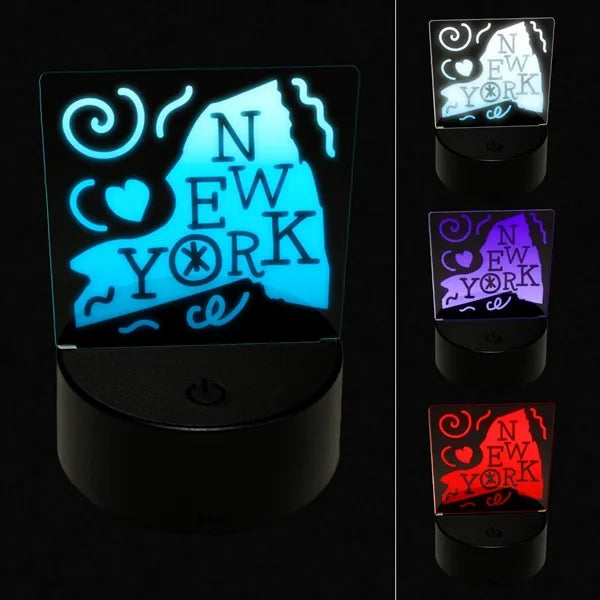 3D Acrylic LED Lamp Night Light
