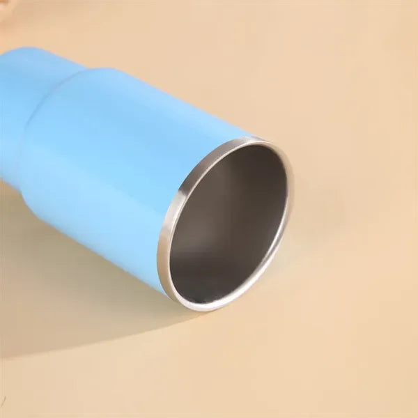 4oz Stainless Steel Tumbler With Straw And Handle