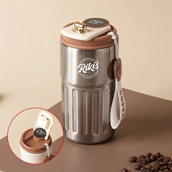 15 oz Portable Coffe Thermos with Digital Display