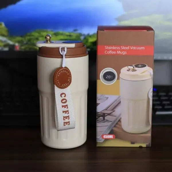 15 oz Portable Coffe Thermos with Digital Display