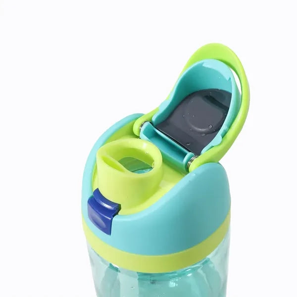 25oz Clear Plastic Water Bottle W/Straw