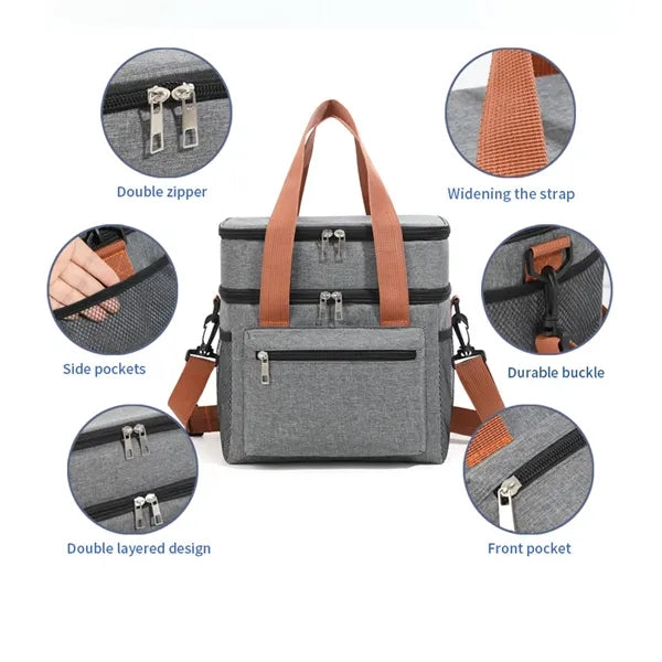 Large Capacity Oxford Cloth Cooler Bag