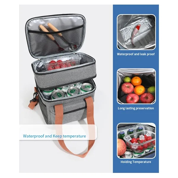 Large Capacity Oxford Cloth Cooler Bag