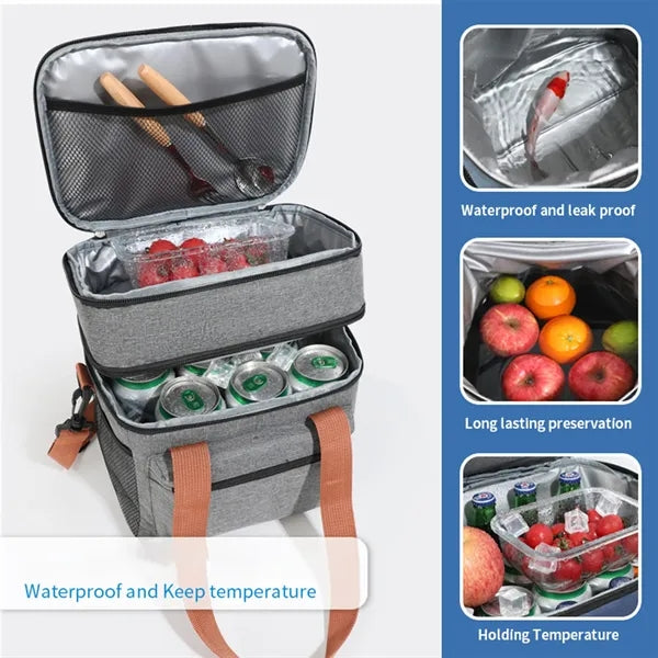 Large Capacity Oxford Cloth Cooler Bag