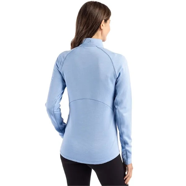 Cutter & Buck Peshastin Recycled GridFleece Womens Half Z...