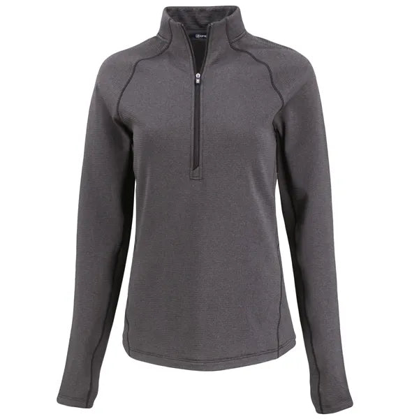 Cutter & Buck Peshastin Recycled GridFleece Womens Half Z...