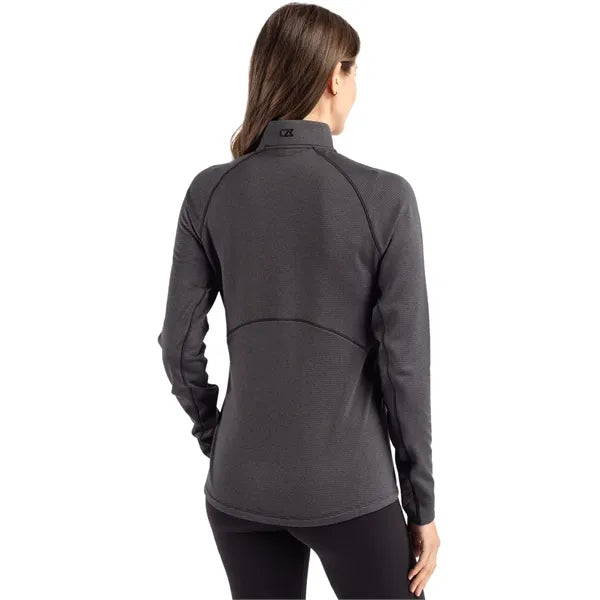 Cutter & Buck Peshastin Recycled GridFleece Womens Half Z...