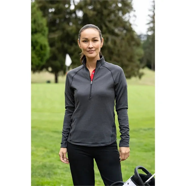 Cutter & Buck Peshastin Recycled GridFleece Womens Half Z...